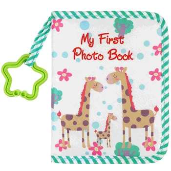 Детски фото албум, книга за новородено, албуми за новородено, албум за гости в душата, албум за снимки с жирафа, направен със собствените си ръце, с фамилна рекорд