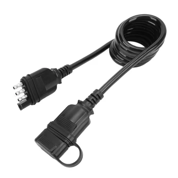 Свързване на кабел за ремарке се Гъвкав, издръжлив 4-лентов удължител за плосък кабел за ремарке, спирален кабел за ремаркета от всякакъв тип