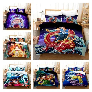 Популярният Пухени Dragon Ball Калъфка Комплект спално бельо Double Twin Full Queen King Спално бельо за възрастни и деца Пухени
