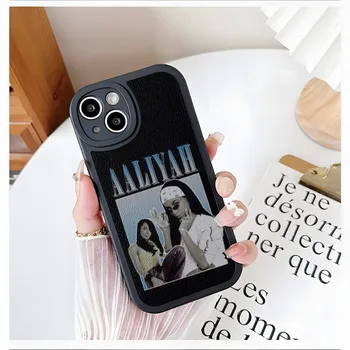 A-Aaliyah Хип-Хоп Музика Калъф За Телефон iPhone 14 13 12 11 Pro Max Mini X XR XS 6 7 8 Plus Mini 2022 Силиконов Калъф От Овча Кожа