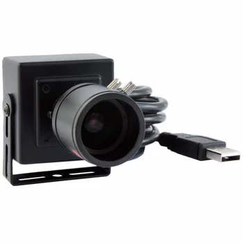 ELP Камера с ниска Осветление 1080P H. 264 M12 Планина С Променливо Фокусно разстояние от 2.8-12 mm Обектив IMX323 Микрофон 2MP USB Уеб камера за Компютър, Linux, Mac